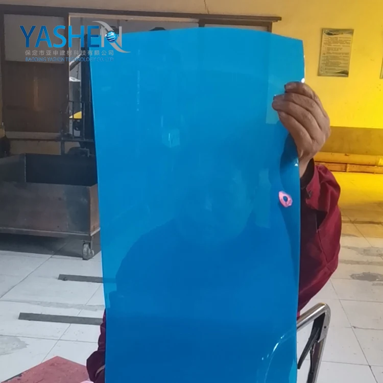 2021 the latest blue welded translucent arc resistant PVC sheet door curtain for eye protection