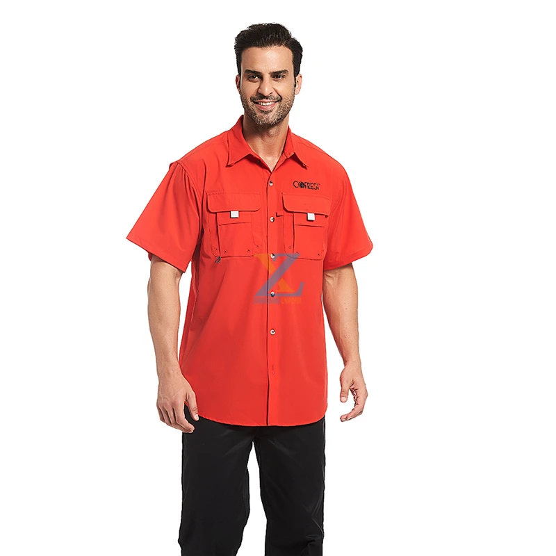 Рыболовная рубашка с коротким рукавом