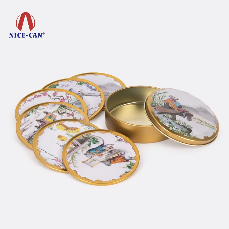 free sample custom made Printing Round Shape Blank Tile Coasters Cup Mats Coasters