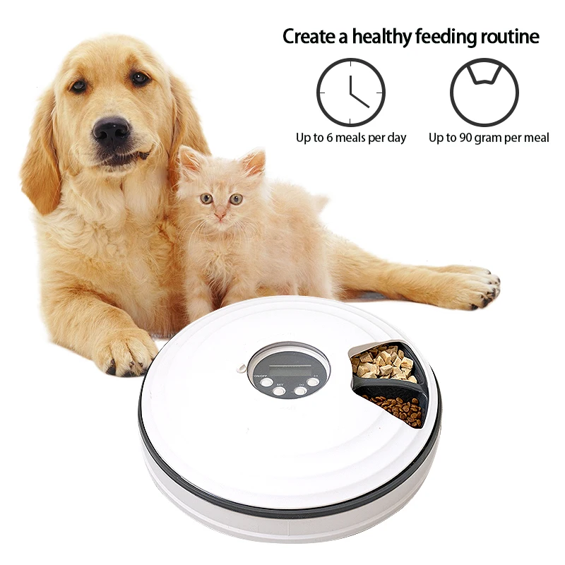 Electric Automatic Pet Food Fountain Feeder Pet Food Dispenser
