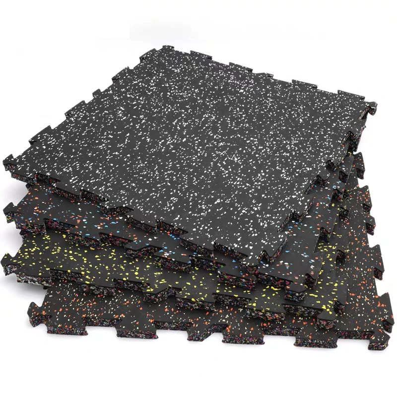 
visible interlock gym rubber floor roll noise absorbing rubber mat flooring 