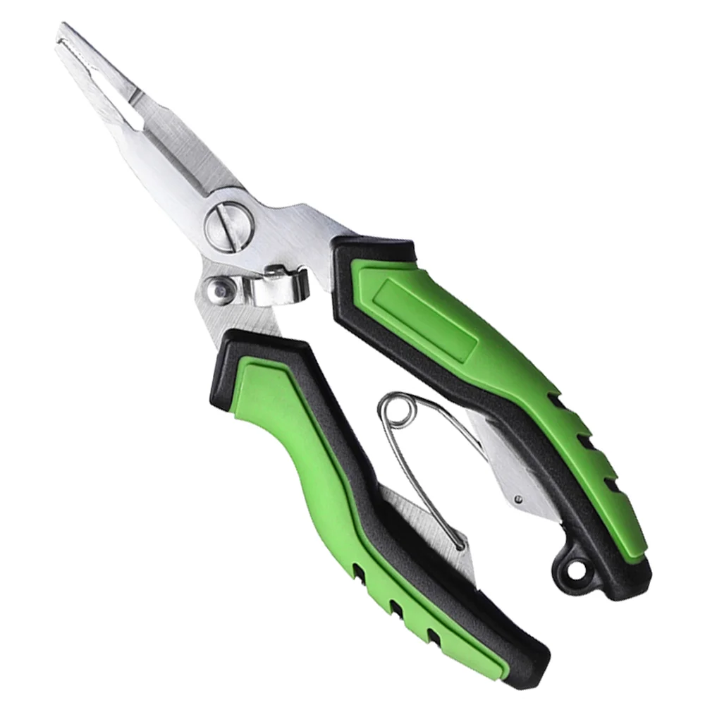 Aluminum Fishing Pliers Line Cutters Hook Remover Split Ring Fishing Tools Multi Function Fishing Tackle Tool
