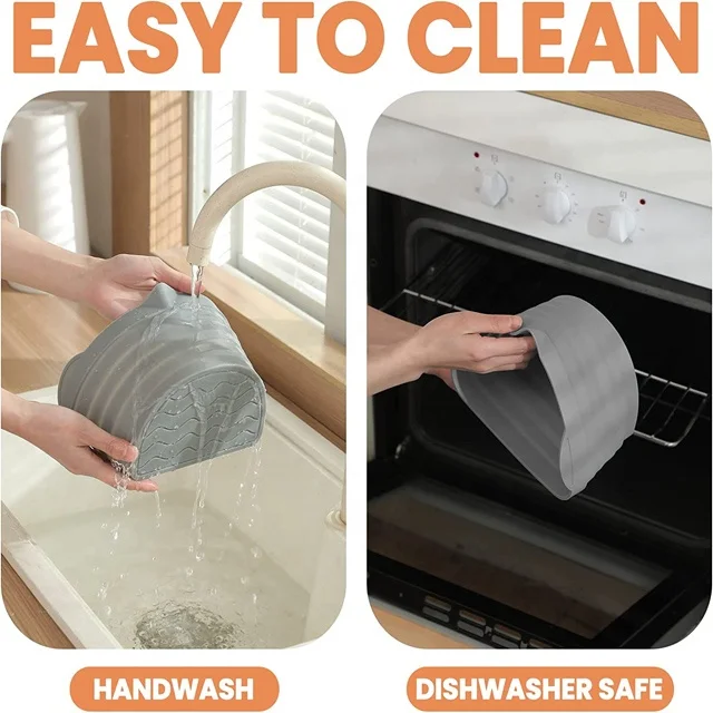 Slow Cooker Liners fit Air Fryer Accessories Non-stick Basket Mats Round Reusable Silicone Air Fryer Liners