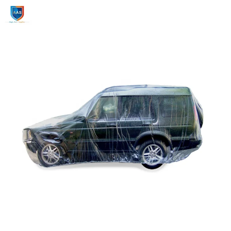 Transparent Disposable Plastic Car Covers Waterproof For One Time Use