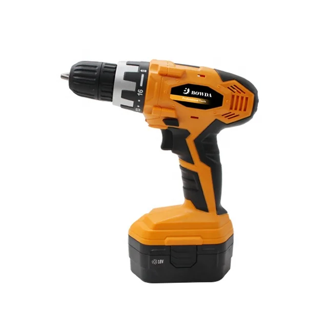18V Cordless Driver Drill with Impact Function/Keyless Chuck/LED Light
