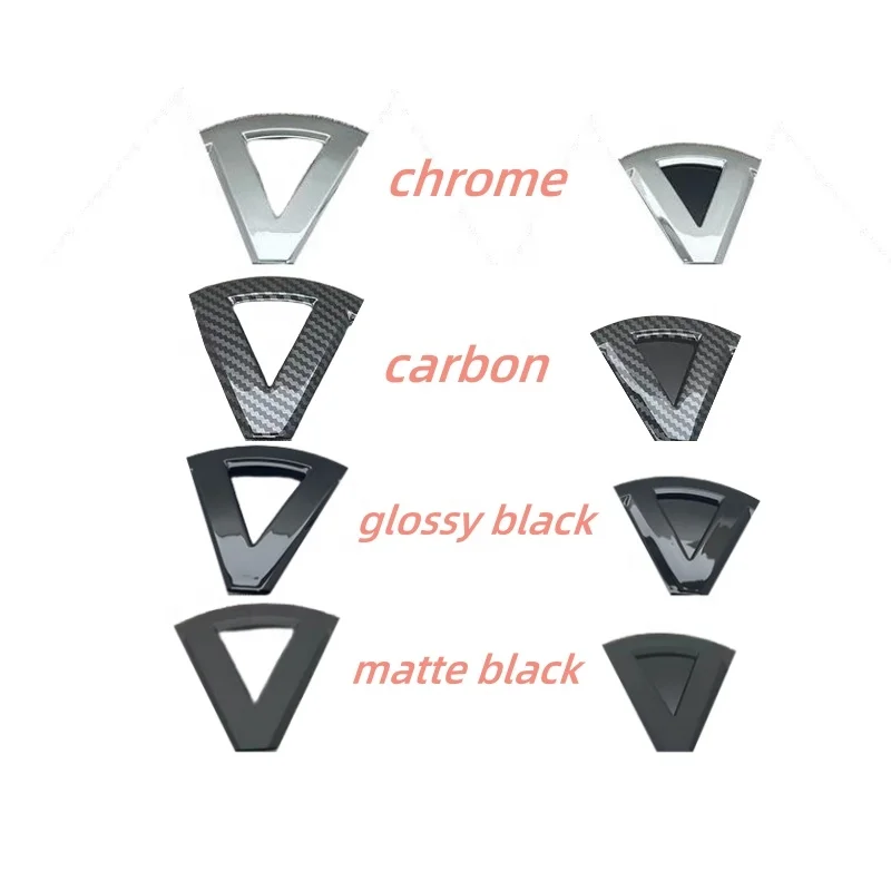 Glossy black chrome carbonFront Grille badge Rear Trunk Emblem FOR vw golf mk7 GTI logo 5G0 853 601