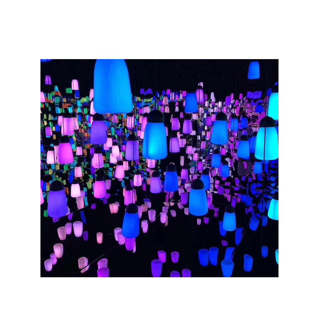 Holiday Festival Decoration Outdoor Color Changing Christmas Fading LED RGB Breath Hanging Bulb Light Custom Decorative lights