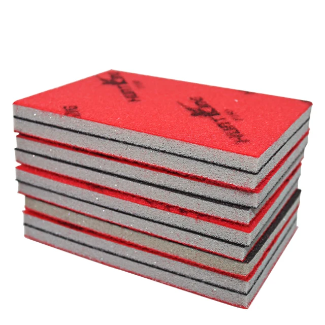 Sponge Carbon Sponge Foam Soft Back Sanding Paper Wood Sanding and Polishing with Silicon Fit Brown Grinding 5mm Aluminium Oxide