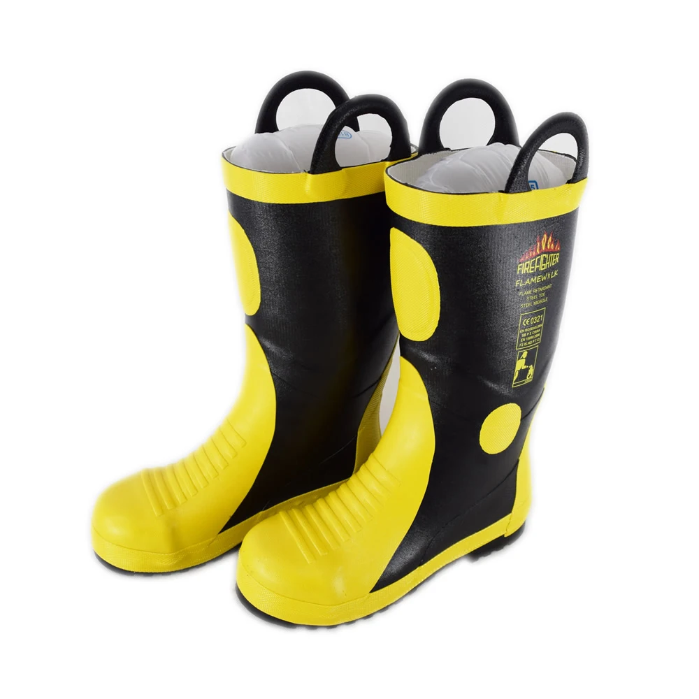 Высокое качество работы огнезащитный пожаротушения защитные сапоги из ПВХ