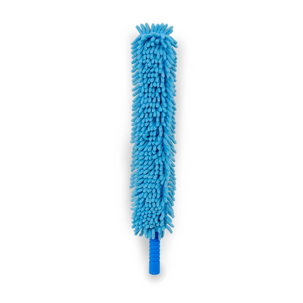 Dry And Wet Chenille Cleaning Duster With EVA Mop Plate And Telescopic Steel Handle