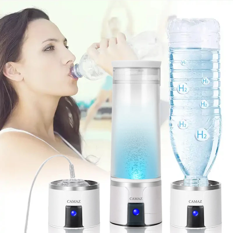 CAMAZ h2 hydrogen generator water bottle Electrolysis SPE/PEM portable hydrogen-rich water cup