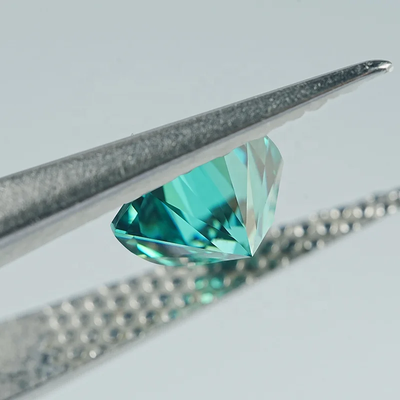 SICGEM Highest Quality Blue Heart Cut Lab Created Sapphire Excellent Loose Gemstones Moissanite