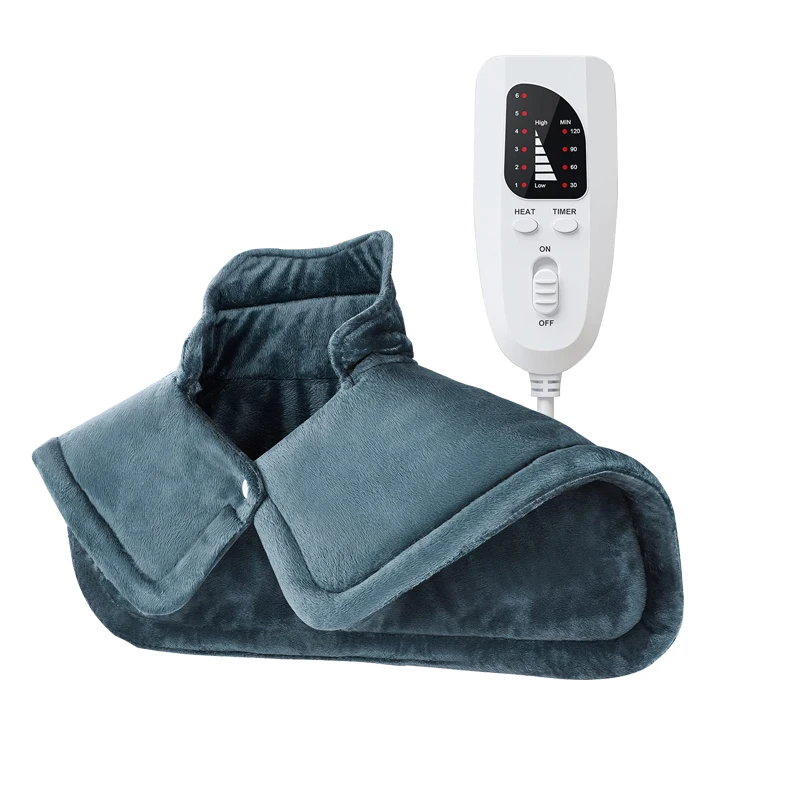 2022 Hot Sale Heated Neck Brace For Neck And Shoulder Pain Relief Heating Weighted Electric Heating Pad Shawl