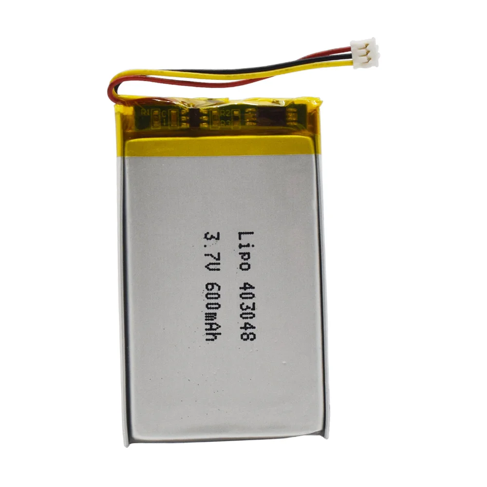 standard model 403048 600mAh 2.22wh Rechargeable 3.7v polymer lipo battery for GPS tracker