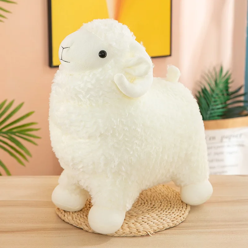 Free sample 10 Wholesale Super Soft Standing Lamb Toy Plush Stuffed Animal Sheep Goat Toy