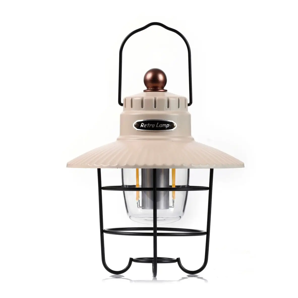 Outdoor camping lights retro atmosphere stepless dimming tents hand in hand with lanterns