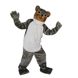 896 Cartoon Halloween Cosplay Party Christmas  Carnival Apparel Grey Squirrel Mascot Costumes