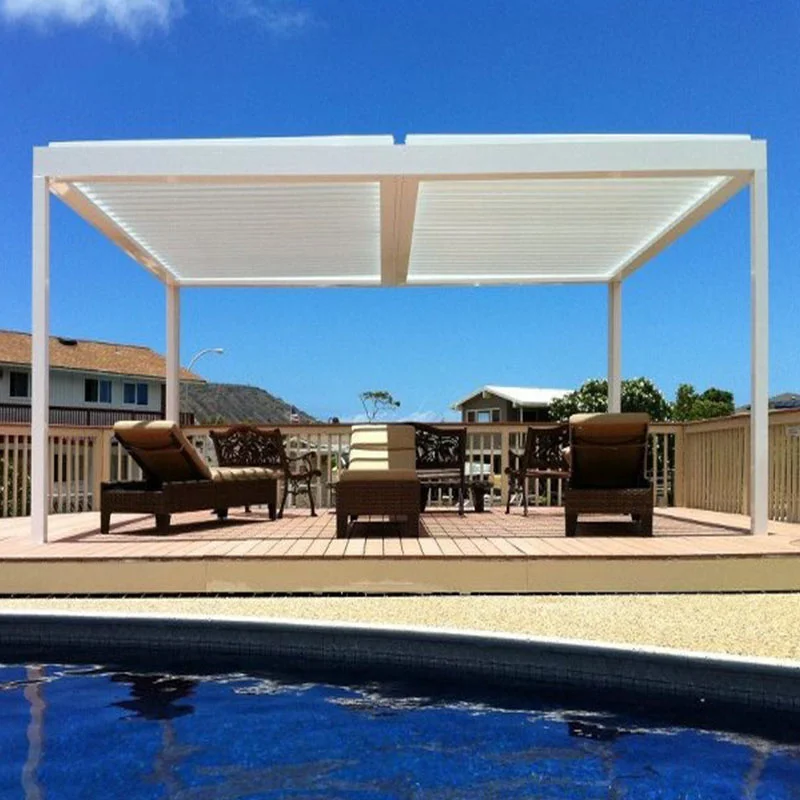 Wholesale Outdoor Motorised Arches Arbours Pergolas Gazebo Modern Waterproof Aluminium Gazebo