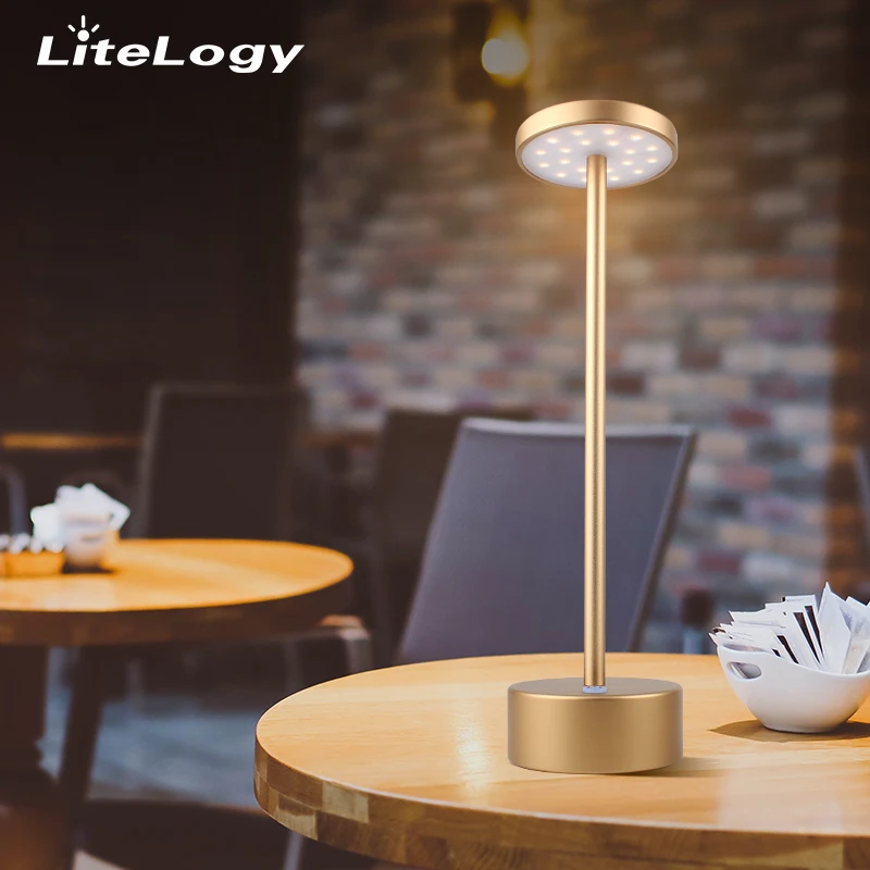 European eye-caring led light table lamp round desk table lamp alumniun