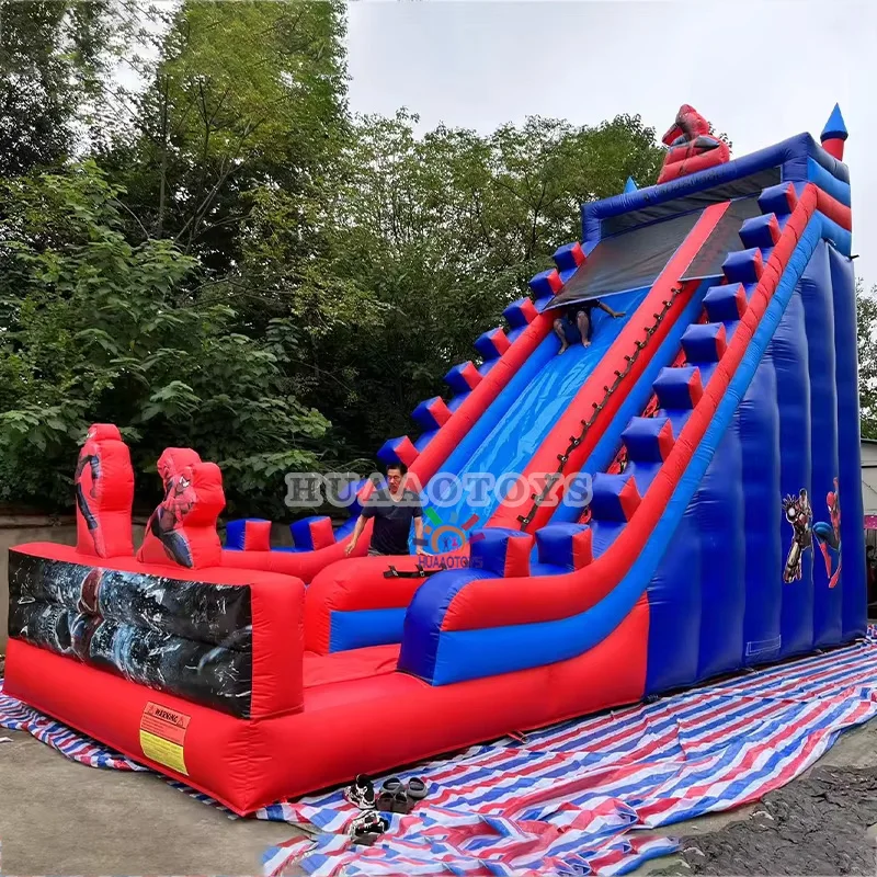 HUAAO Commercial inflate giant inflatable slide for adult,jumpers bouncers castle inflatable slides for sale