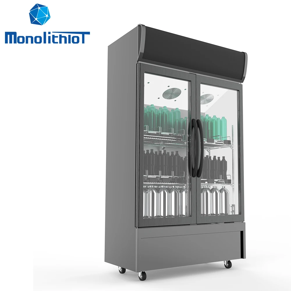 MonolithIoT Supermarket Drinks Sales Commercial Weighing Vending Machine Smart Unmanned Retail Refrigerator