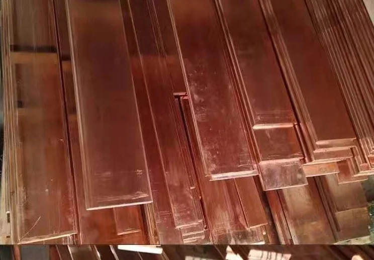 99.9% Pure C11000 Copper Busbar Copper Flat Bar Manufacturer Copper Flat Bar