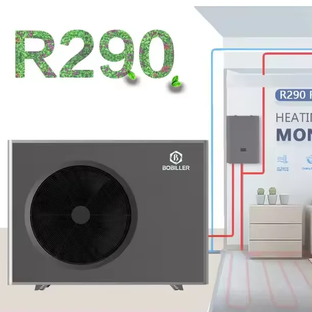 Bobiller Factory Supplier Heat Pump R290 Refrigerant Bomba De Calor 13KW Warmepumpe EVI DC Inverter Air Source