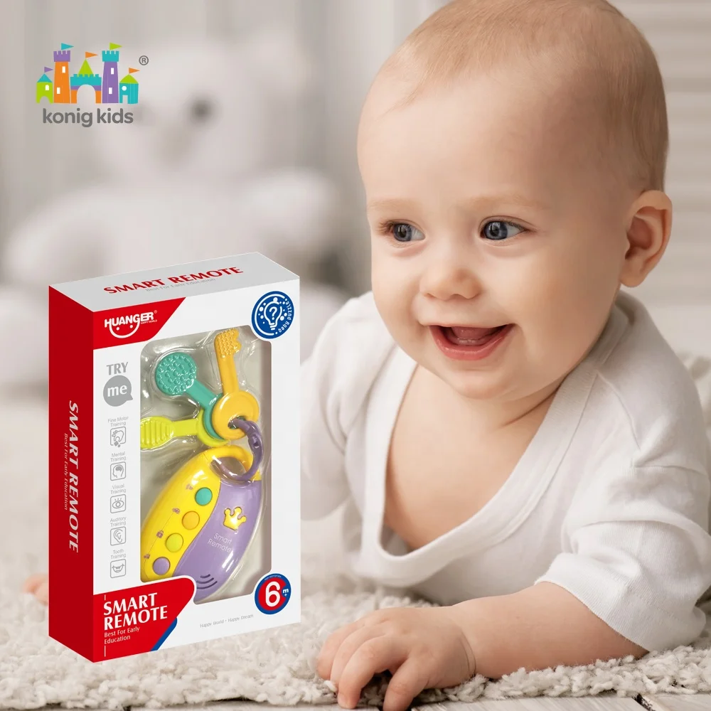 Konig Kids Early Education Plastic Musical Electric Smart Remote Car Key Baby Toys