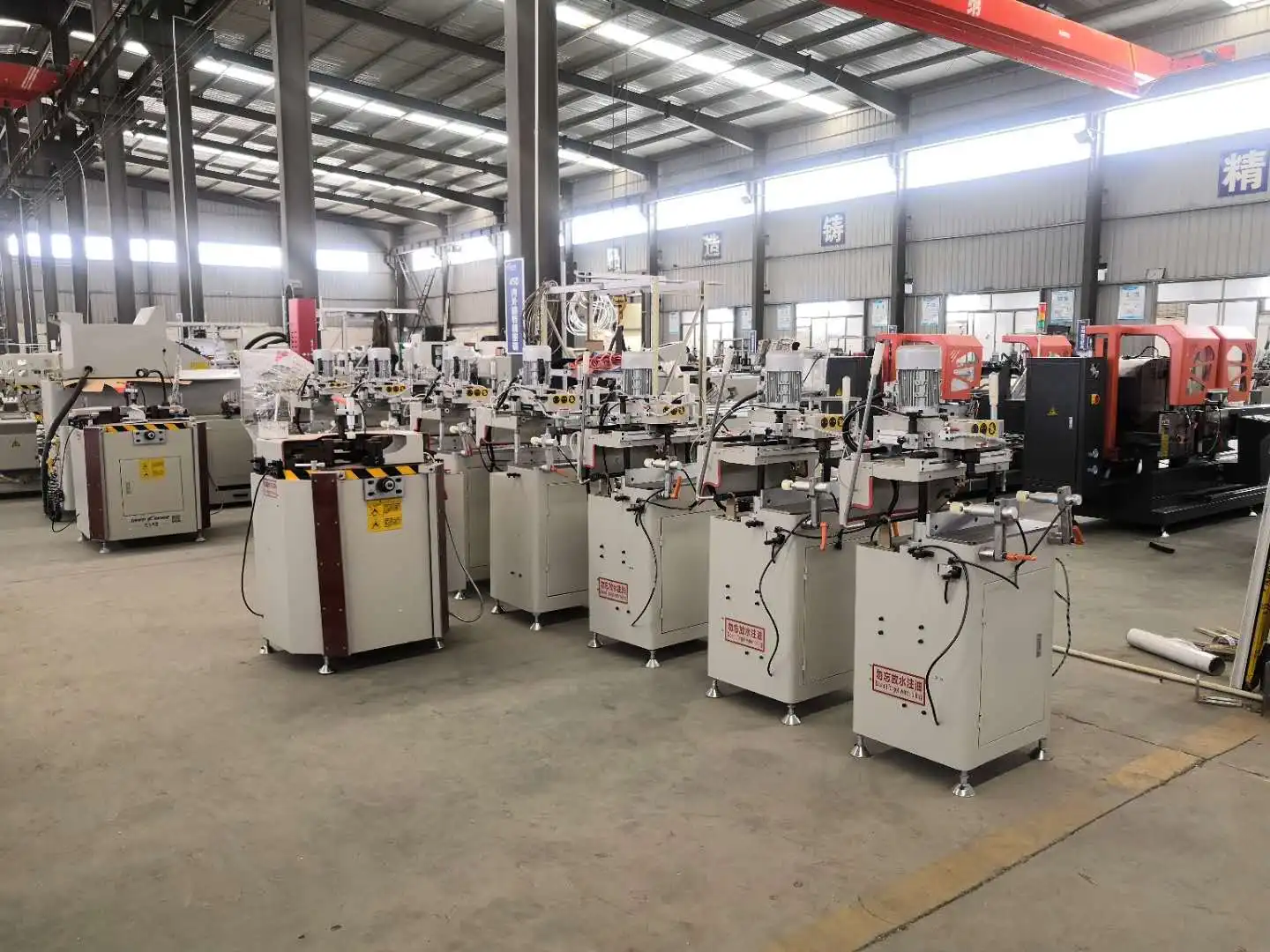 Double Heads PVC  Aluminum profile Window Door copy router And Drilling Machine