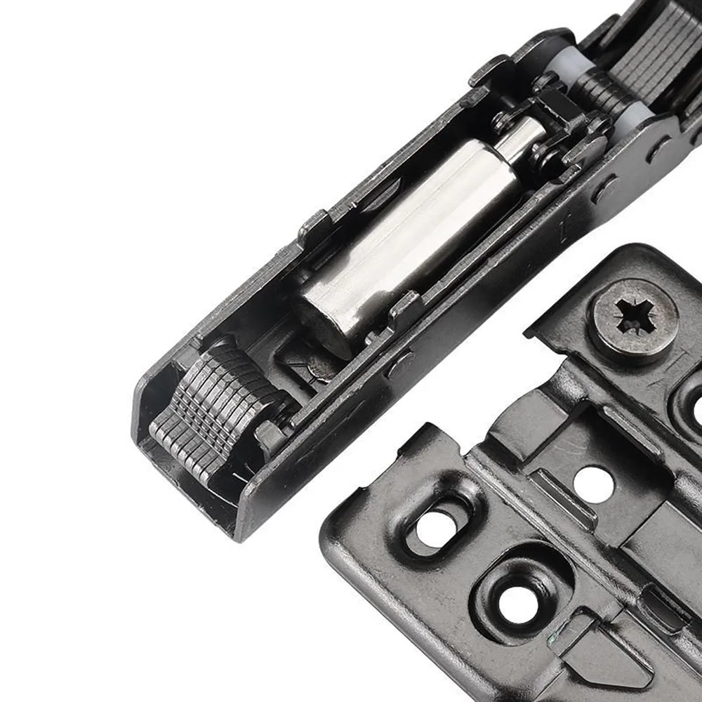 ROEASY Black Nickel Hinge for Cabinet Door Soft Close 3D Hydraulic Hinge with Cover for Cupboard Wardrobe Hinge