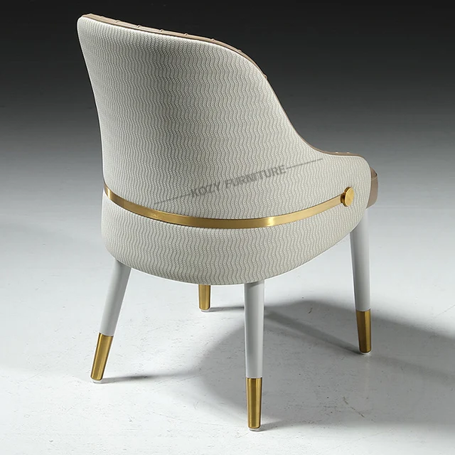 High Quality Italian Modern Leather Customized Dining Chairs PU Leather Chair