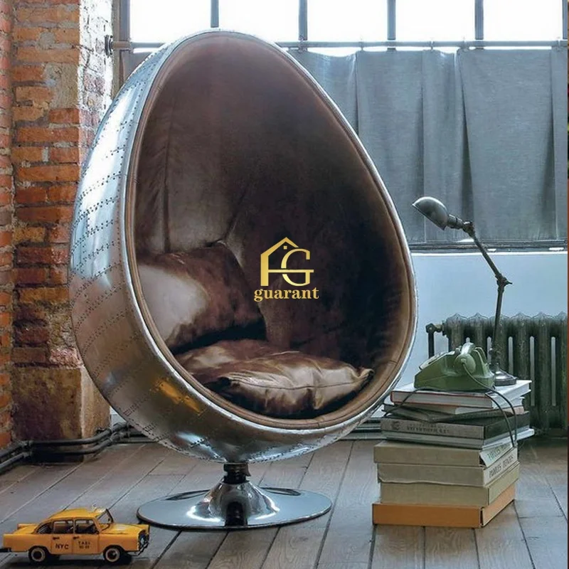 stereo pod Alpha shell modern furniture swivel leisure lounge fiberglass speaker chairs