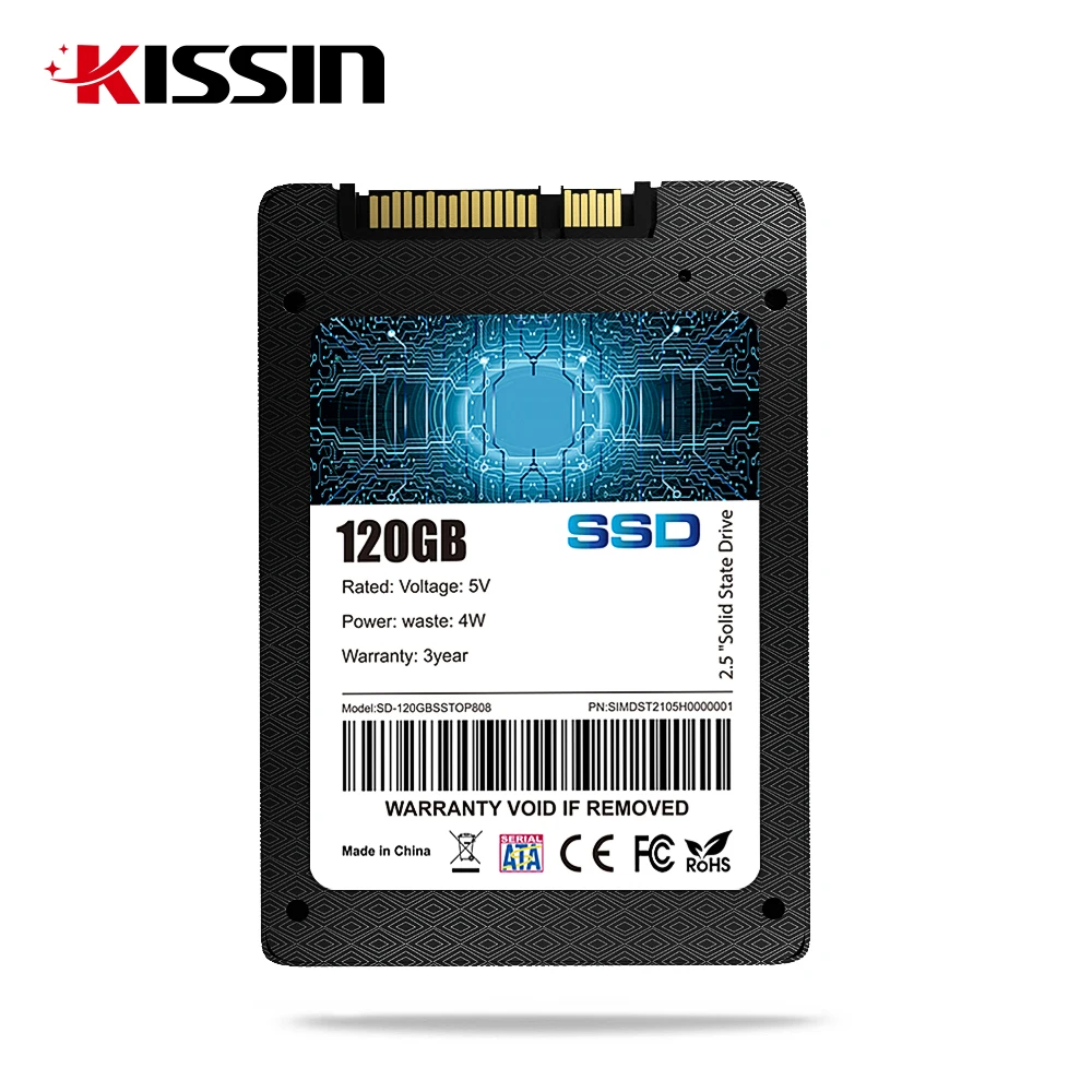 Кисин жесткий диск 2 5 дюйма SSD SATA 3 128 ГБ 256 512 1 ТБ портативный