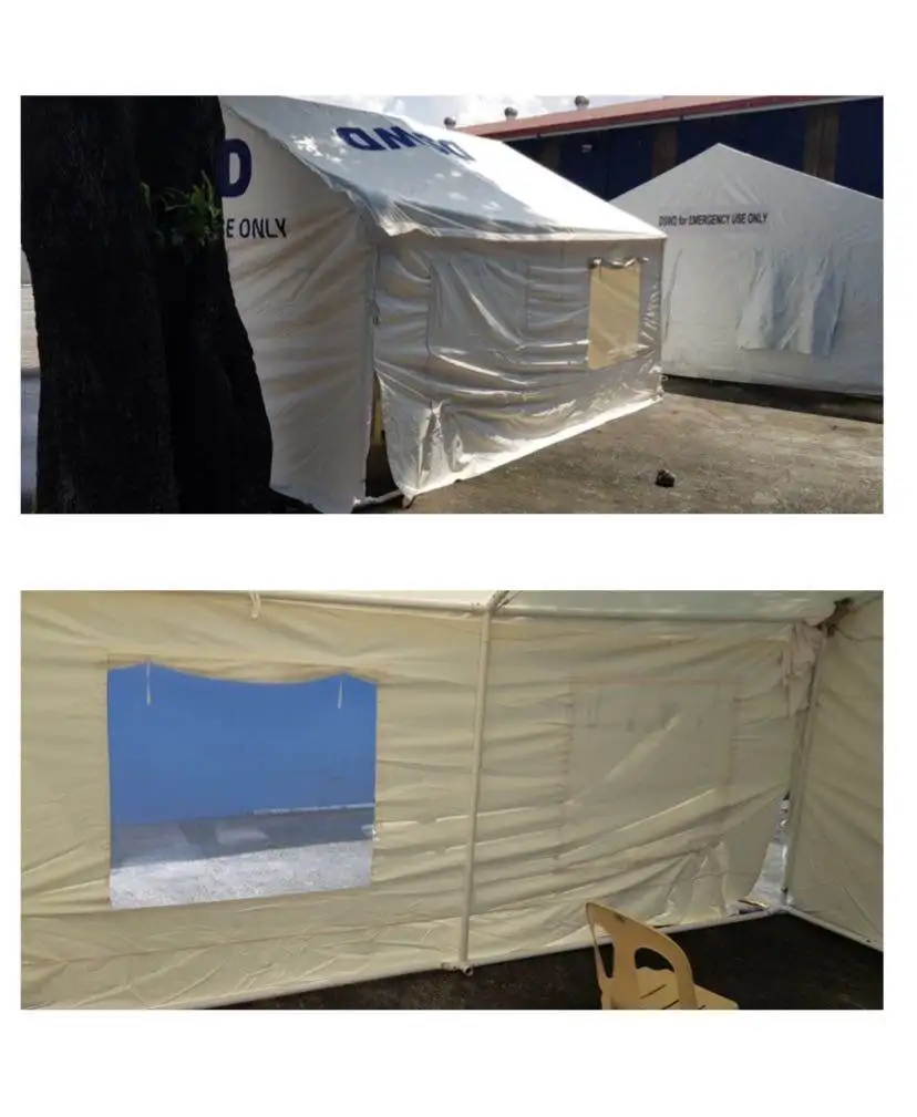 Korea Malaysia Philippines Hot Sale Camping Tent Waterproof Big Outdoor Family Disaster Relief Tents With Competitive Price