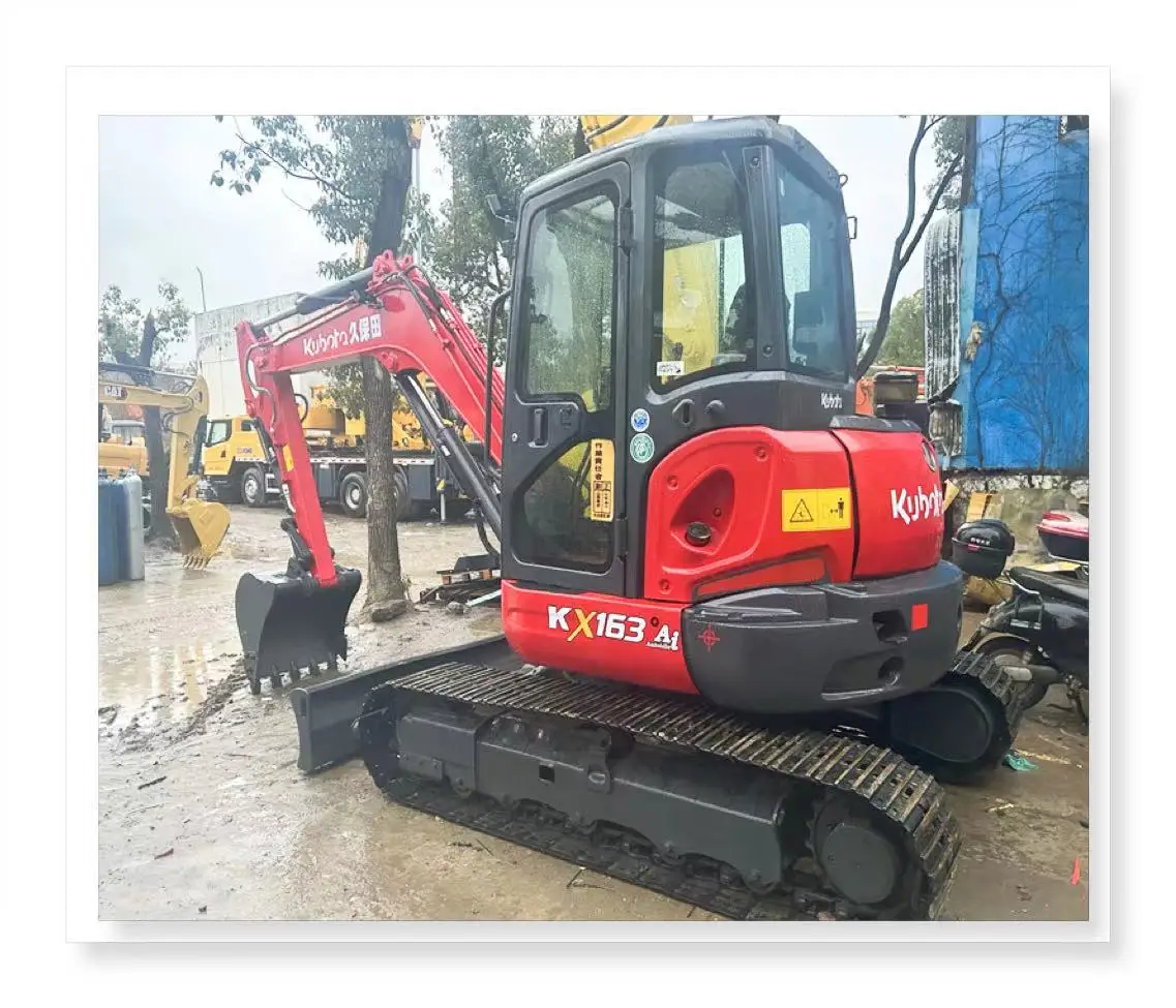 Origin Japan Used Small Excavator Kubota kx163 Second Hand Mini Excavator Kubota KX163 6 tons Digger
