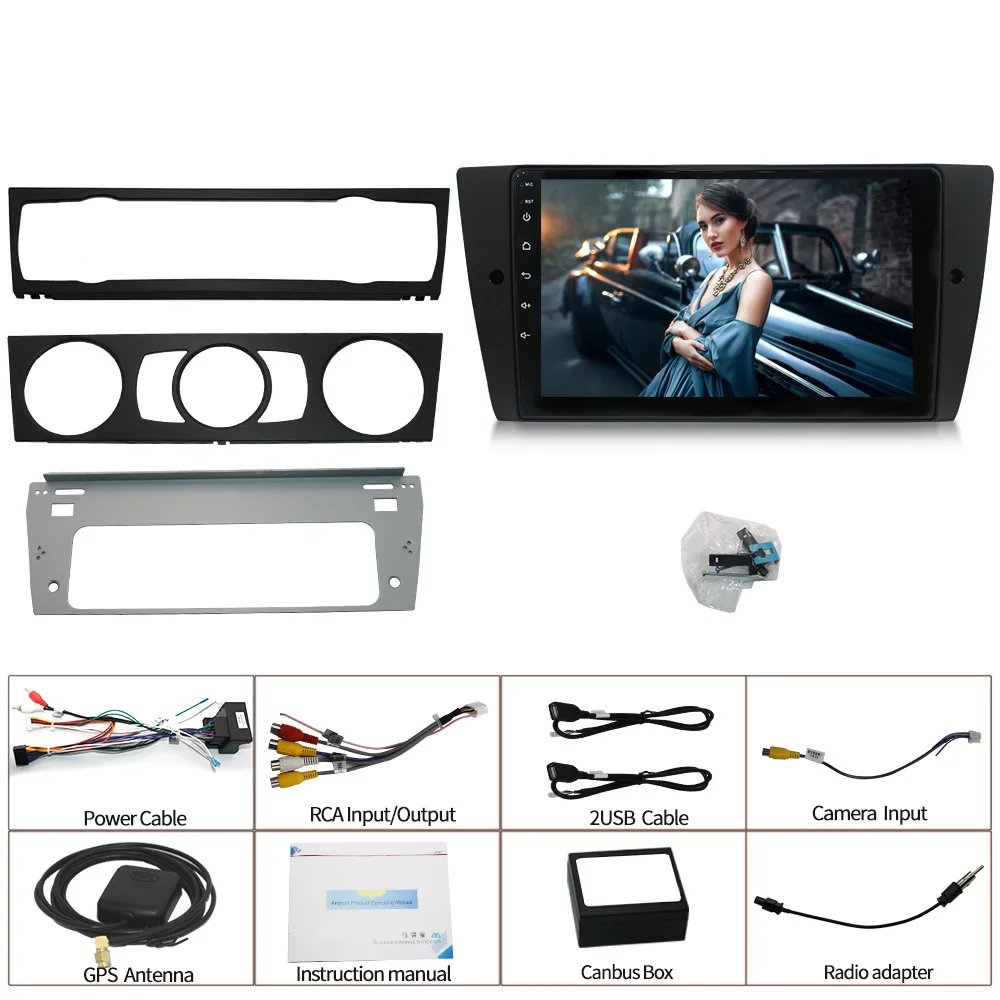B M W 3 Series E90 Android WIFI navigation MP5 player reverse image GPS Bluetooth all-in-one