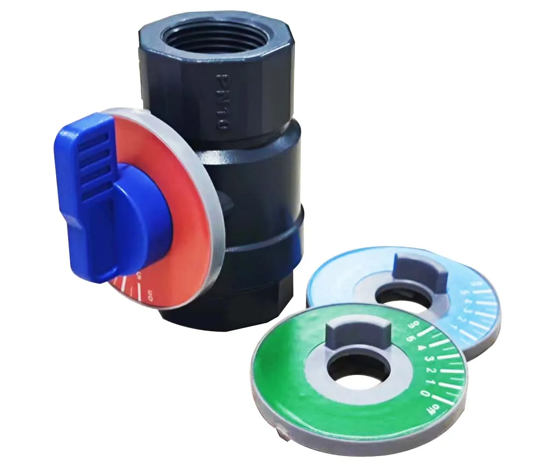 DN15 UPVC  Metering ball valve NPT threaded