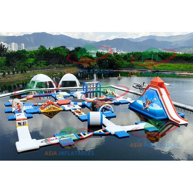 Lake Inflatable Water Park Toys/ Inflatable Water Park Equipment For Sale