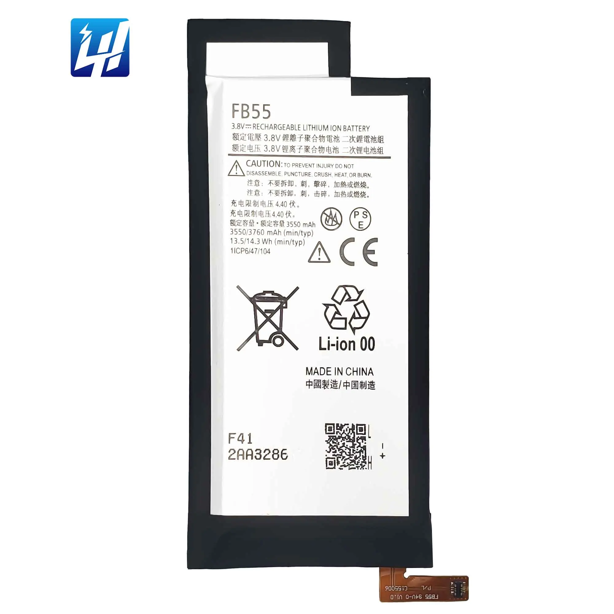 FB55  XT1585 X Force XT1580 XT1581 100% Original Li-ion Polyer Rechargeable battery For motorola Moto M Z X Droid Turbo 2