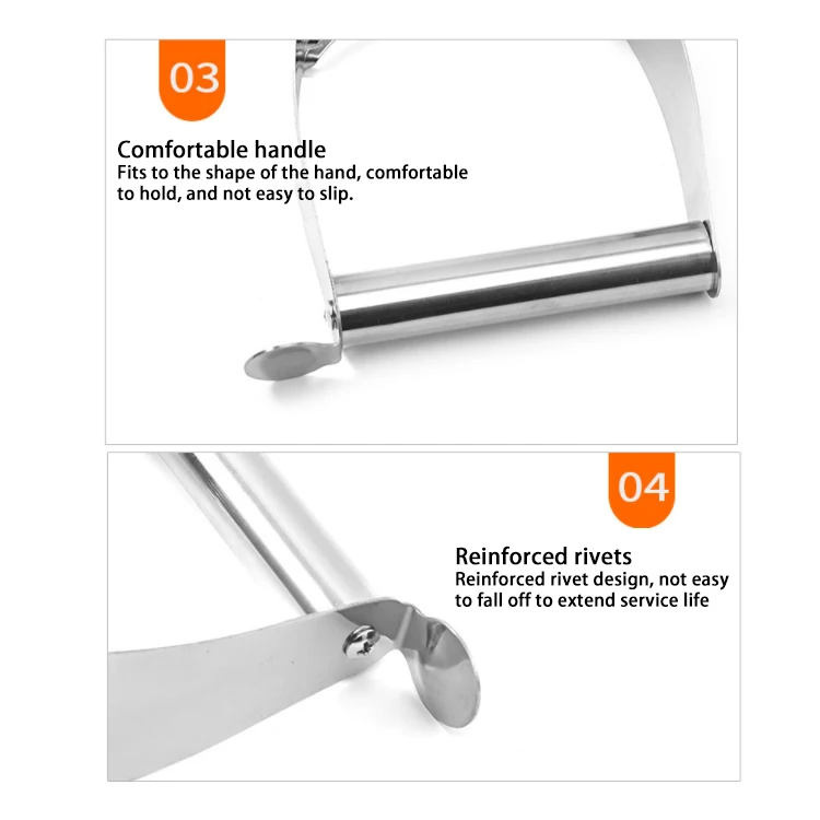 Hot Sell On Amazon Bakery Dough Blender Stainless Steel 5 Wheel Pastry Blenders