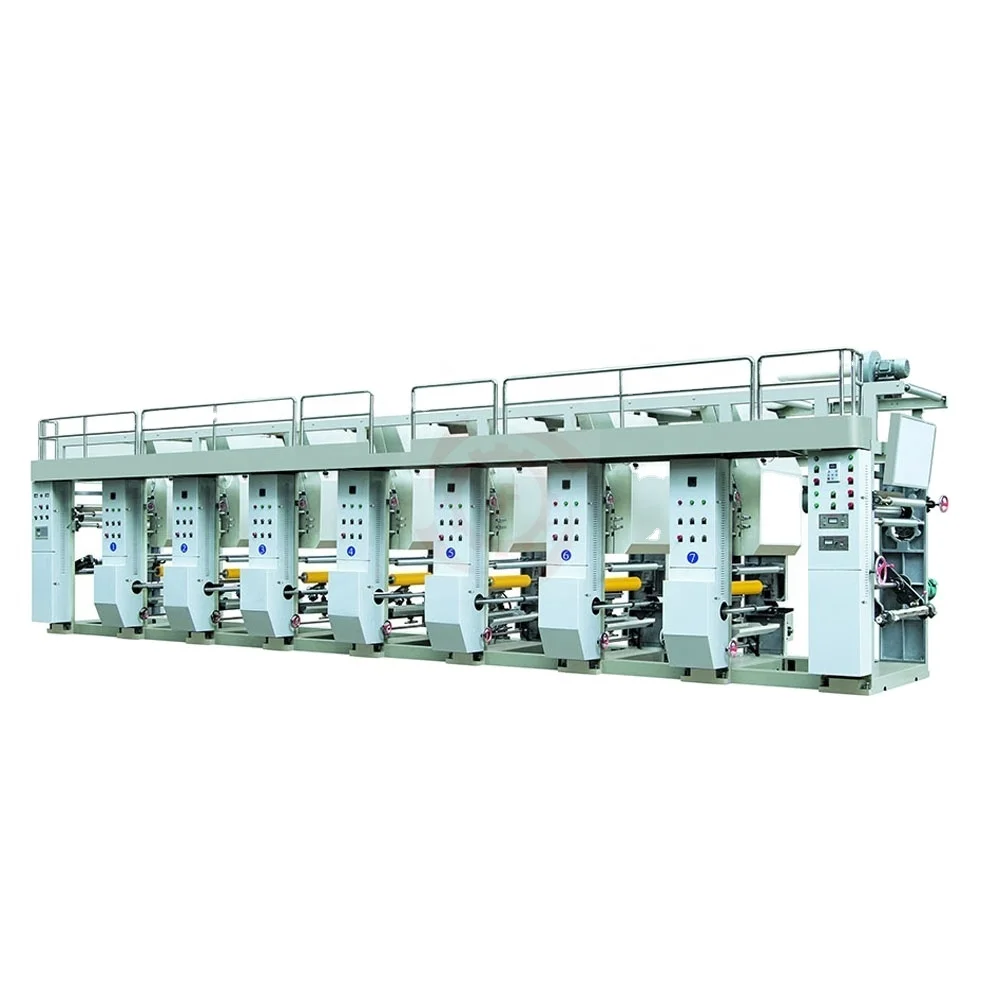 
small 8 color gravure printing press machine 