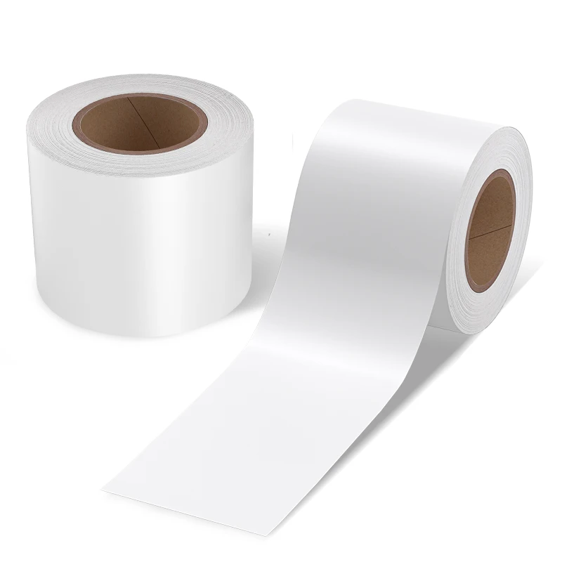 Liner Less Stickers FDA Food Contact Thermal Label  Roll Non Fluorescent agent Self Adhesive paper Roll