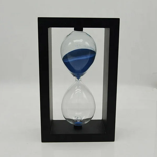 Home Decoration Gift Wood 60 Minutes 1 Hour Sand Time Hourglass