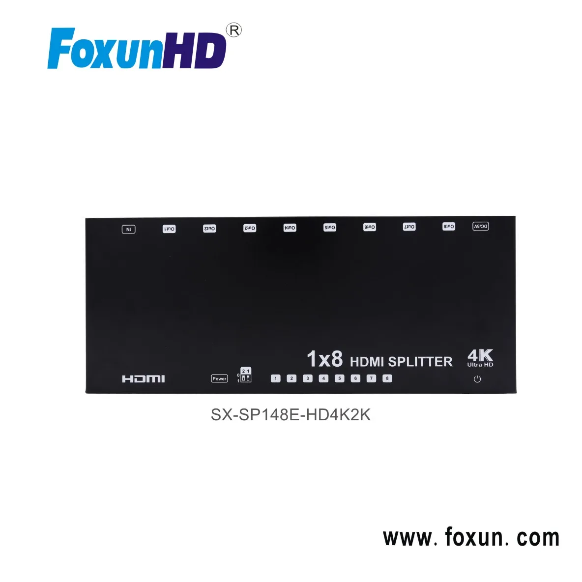 SX-SP148E-HD4K2K,Support 3D, 4k@60hz YUV 4:2:0, HDCP1.4,EDID with 1x8 HDMI splitter  home theatre system
