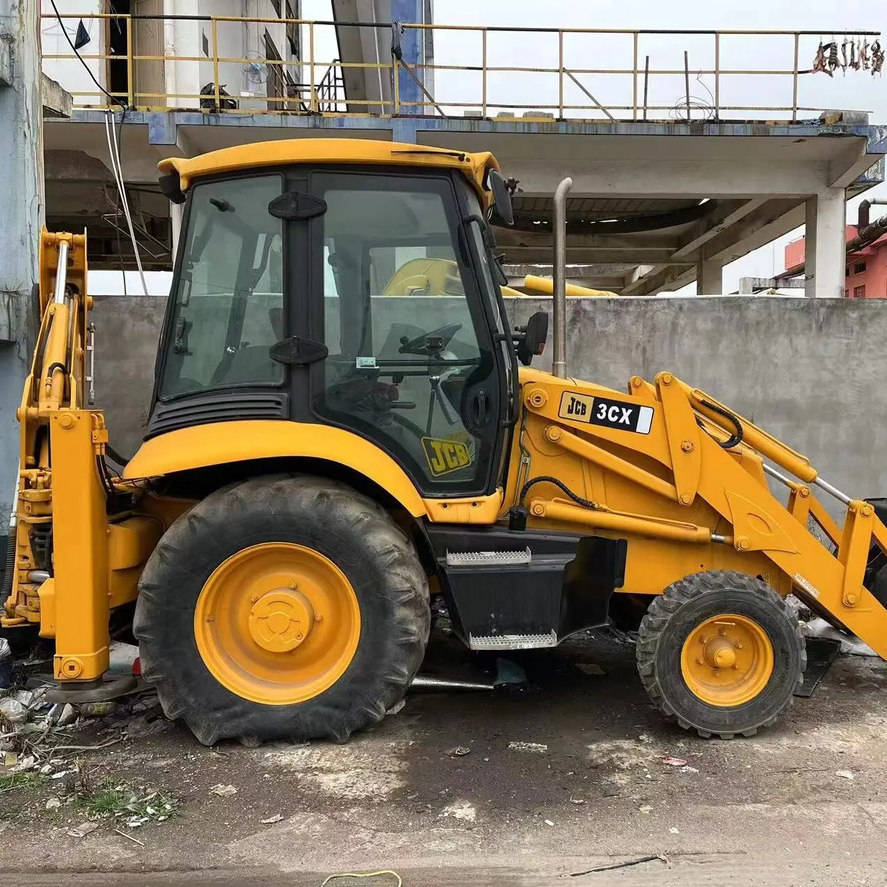 Подержанный Многофункциональный экскаватор-погрузчик JCB3CX строительная техника 90% новой/подержанной ручной