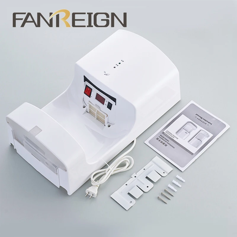 FANREIGN FL--2020 Hotel Automatic Hand Dryer 1200W Warm or Cool Optional Automatic Hand Dryer