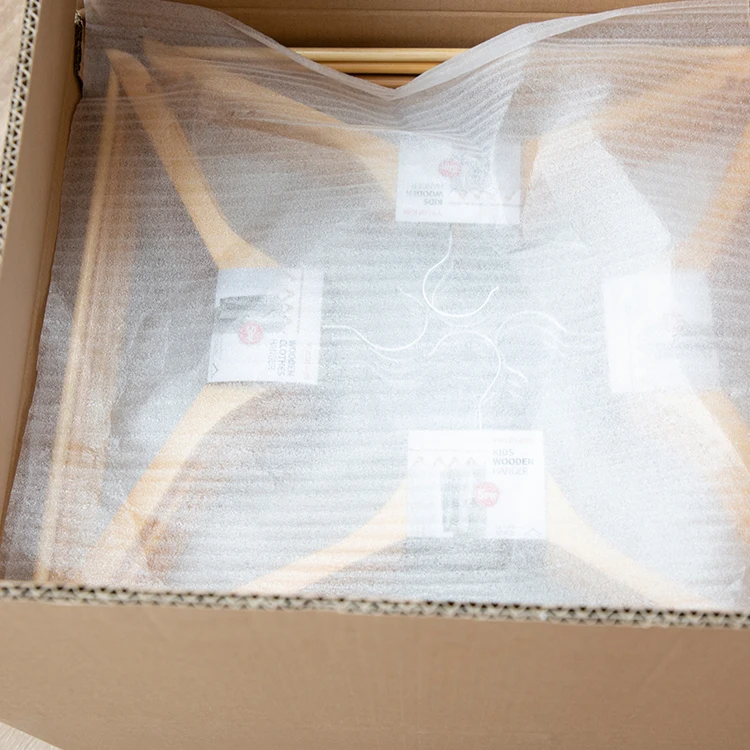 Natrual hanger luxury popular natural wood clothes hanger laminated plywood shirts hanger with bar