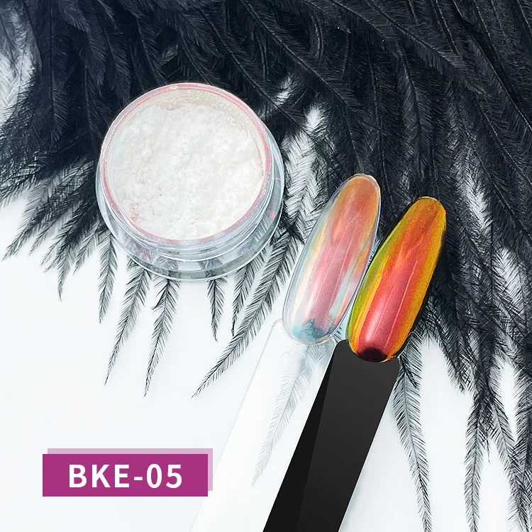 High Quality Nail Chrome Powder Private Label Aurora Chameleon Chrome Nail Powder For Nails