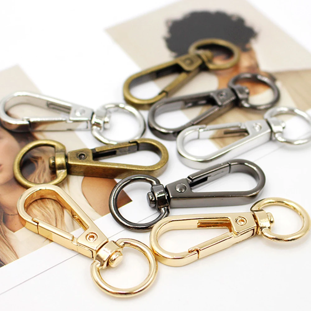 Customized Small Lobster Clasp Bag Buckle Hook Hardware Accessories Metal Swivel Dog Collar with Spring Hook