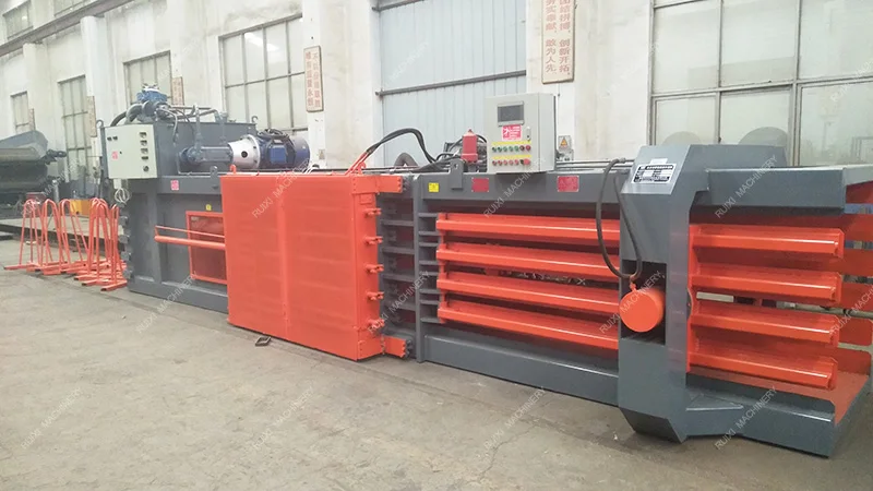 Automatic Horizontal Hydraulic Waste Clothes Plastic Pet Bottle Tire Cotton Paper Baling Press Machine Hydraulic Baler